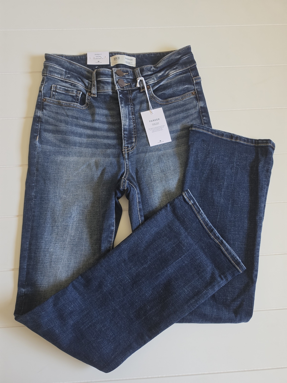 NEW Bke Parker Universal Fit High-Rise Tailored Bootcut Size 26 x 29.5